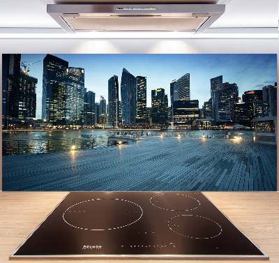 Kitchen splashback Singapore at night