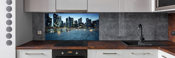 Kitchen splashback Singapore at night