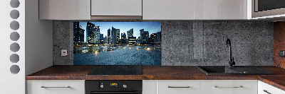 Kitchen splashback Singapore at night