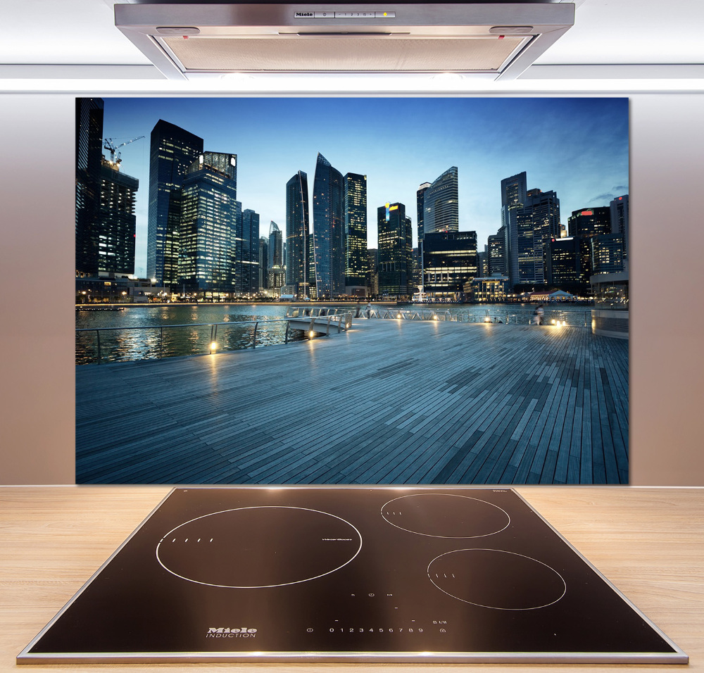 Kitchen splashback Singapore at night