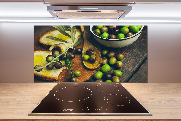 Cooker splashback Olives