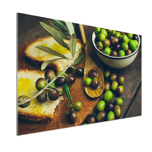 Cooker splashback Olives