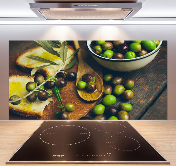 Cooker splashback Olives