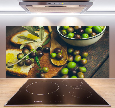 Cooker splashback Olives