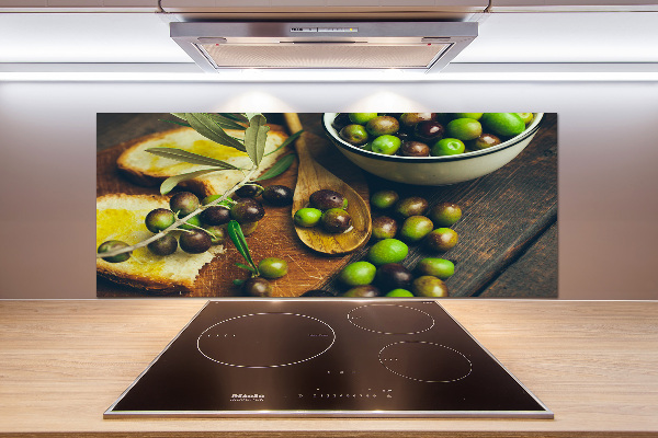 Cooker splashback Olives