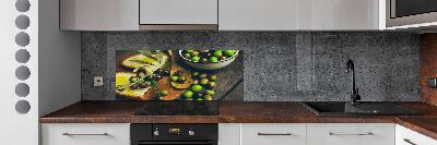 Cooker splashback Olives