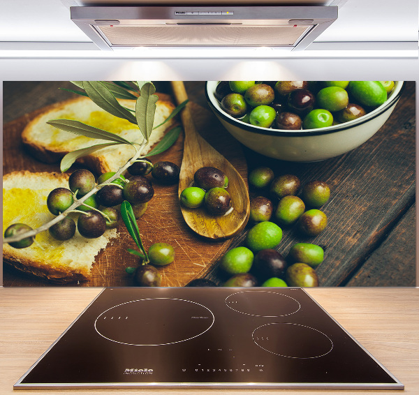 Cooker splashback Olives