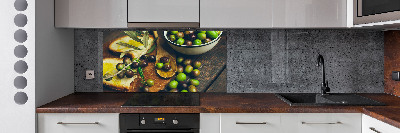 Cooker splashback Olives