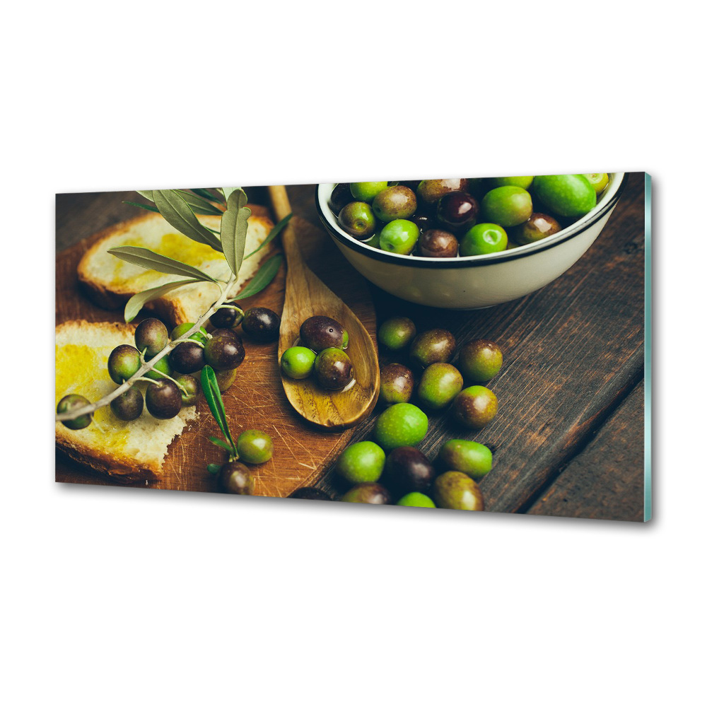 Cooker splashback Olives