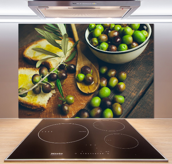 Cooker splashback Olives