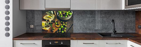 Cooker splashback Olives