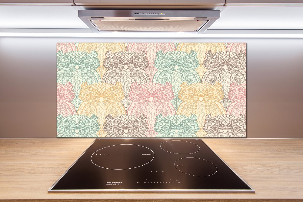 Cooker splashback Owls