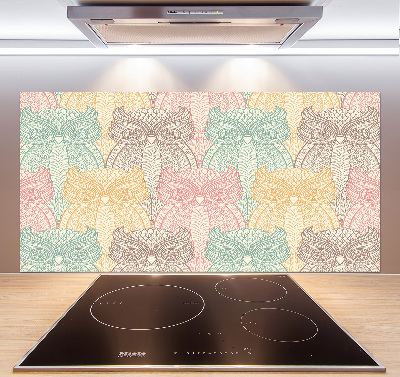 Cooker splashback Owls