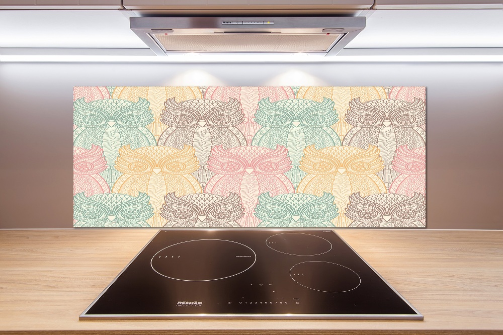 Cooker splashback Owls