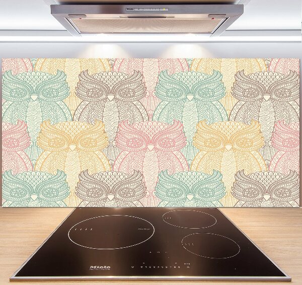 Cooker splashback Owls