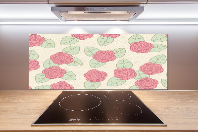 Cooker splashback Roses