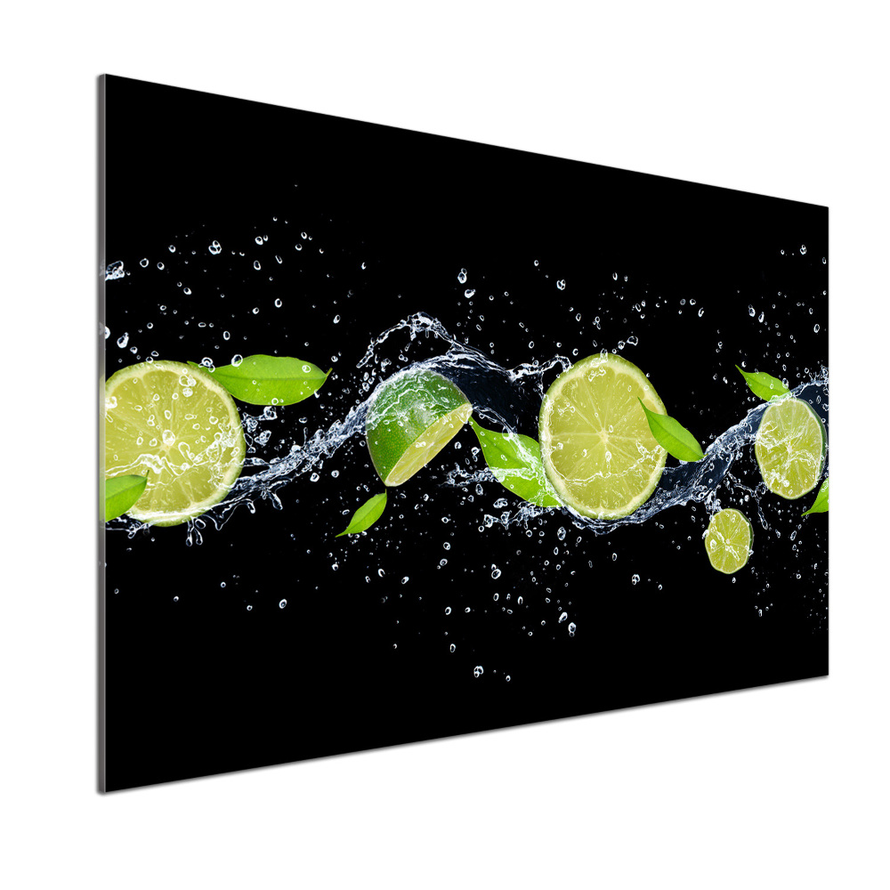 Cooker splashback Lime and water