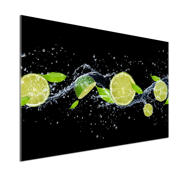 Cooker splashback Lime and water