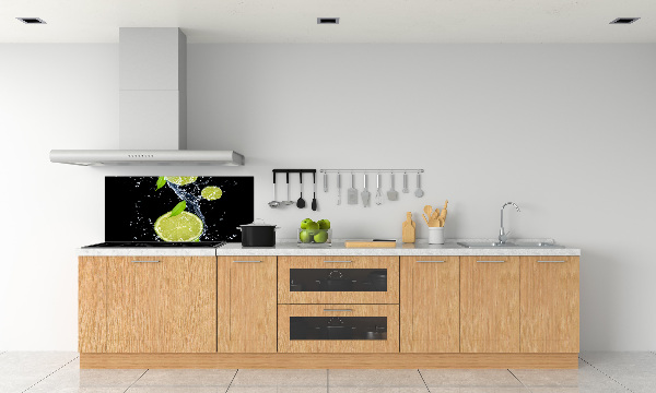 Cooker splashback Lime and water