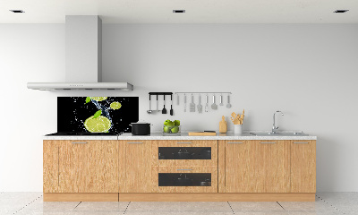 Cooker splashback Lime and water