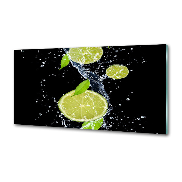 Cooker splashback Lime and water