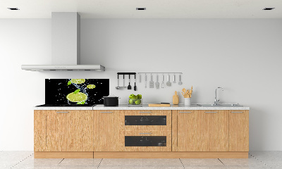 Cooker splashback Lime and water