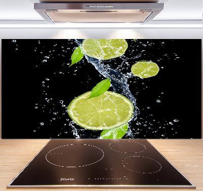 Cooker splashback Lime and water