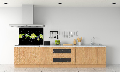 Cooker splashback Lime and water