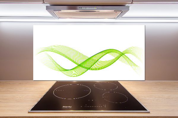 Cooker splashback Colorful waves