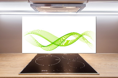 Cooker splashback Colorful waves