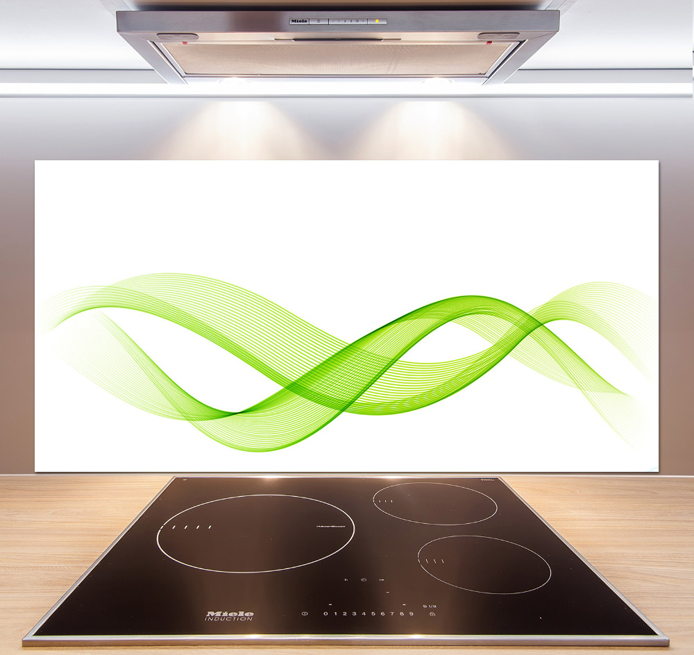 Cooker splashback Colorful waves