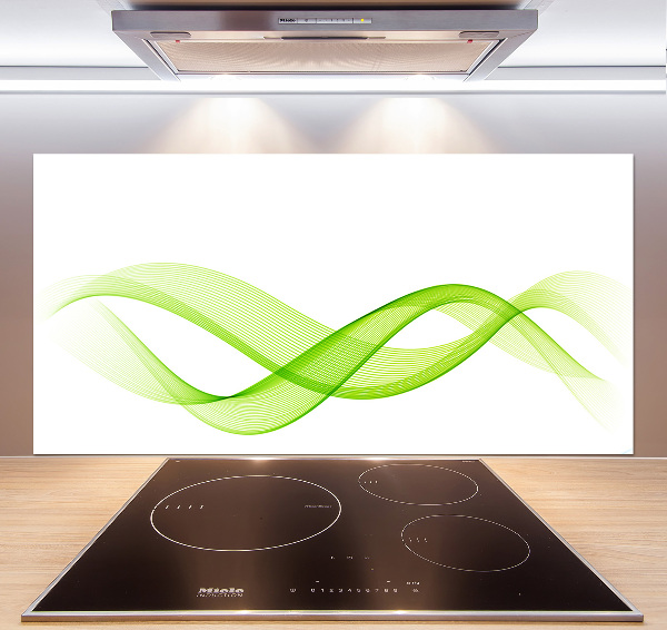 Cooker splashback Colorful waves