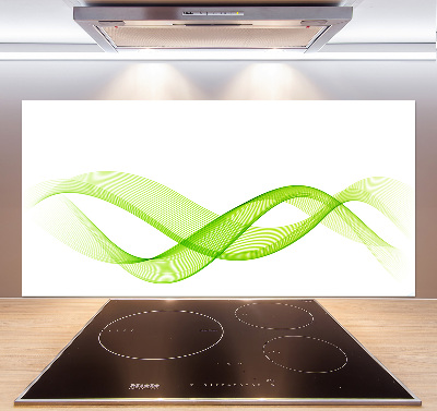 Cooker splashback Colorful waves