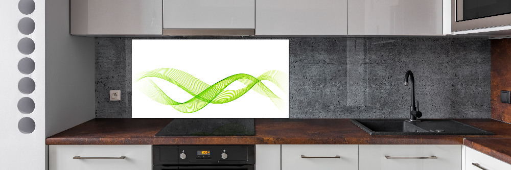 Cooker splashback Colorful waves