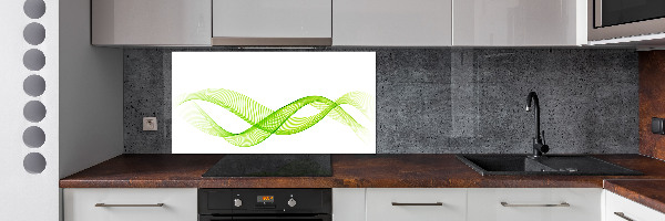 Cooker splashback Colorful waves