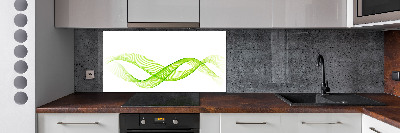 Cooker splashback Colorful waves