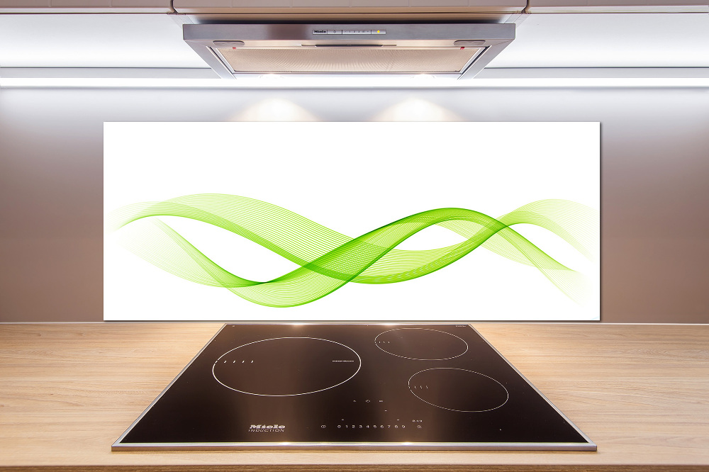 Cooker splashback Colorful waves