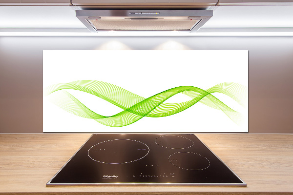 Cooker splashback Colorful waves