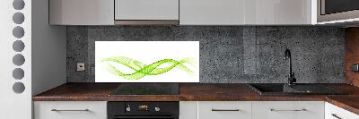 Cooker splashback Colorful waves