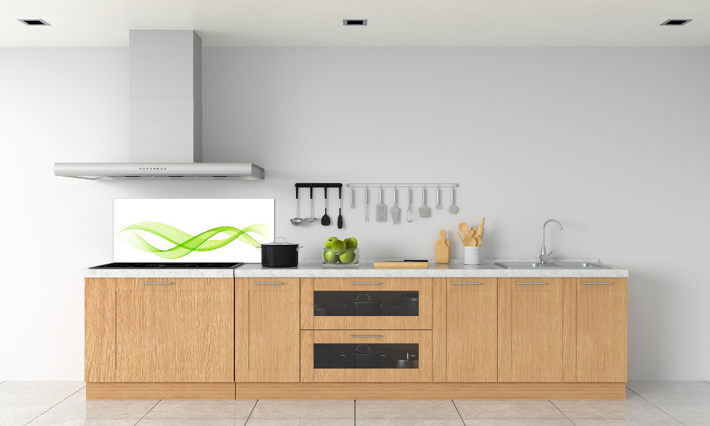 Cooker splashback Colorful waves