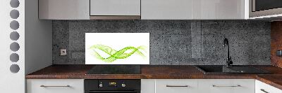 Cooker splashback Colorful waves