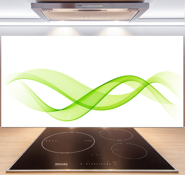 Cooker splashback Colorful waves