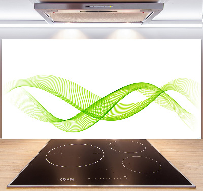 Cooker splashback Colorful waves