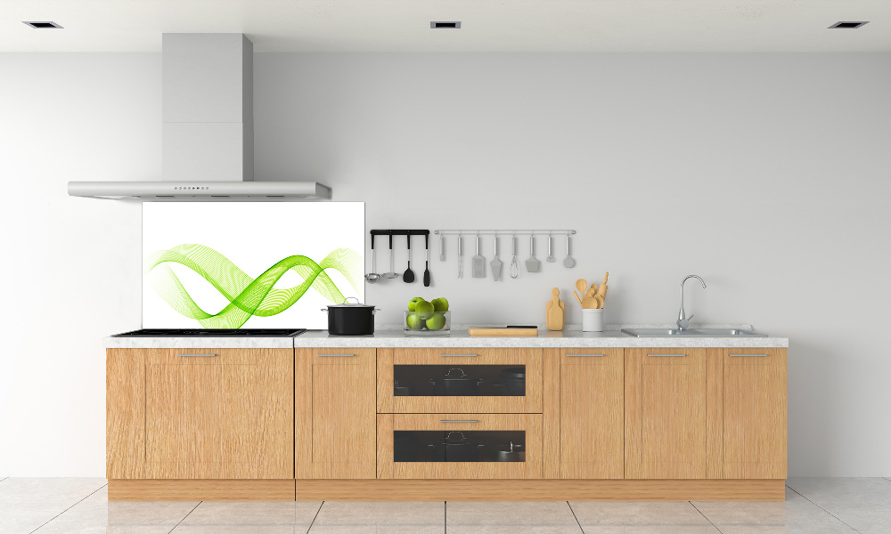 Cooker splashback Colorful waves