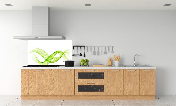 Cooker splashback Colorful waves