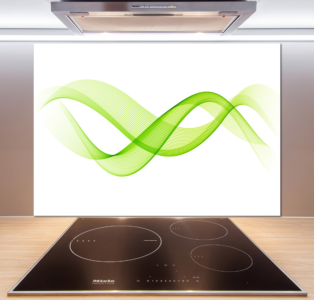 Cooker splashback Colorful waves