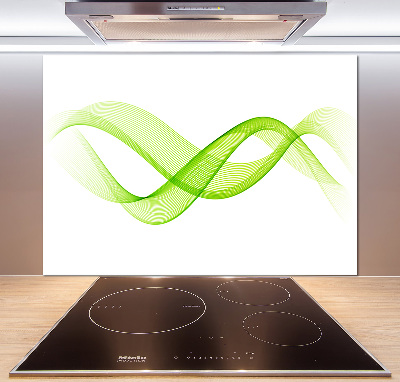 Cooker splashback Colorful waves