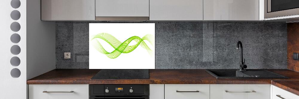 Cooker splashback Colorful waves