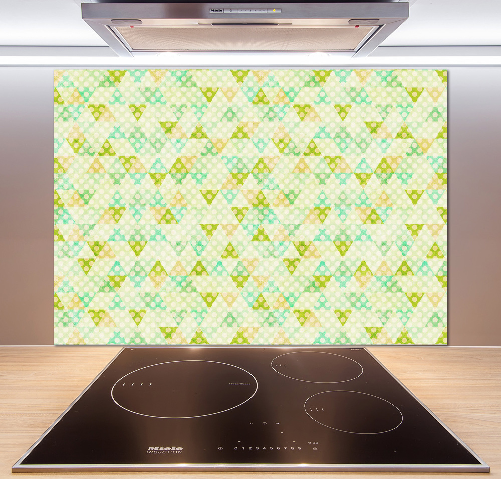 Hob splashback Geometric background