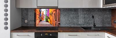 Glass splashback Colorful streets